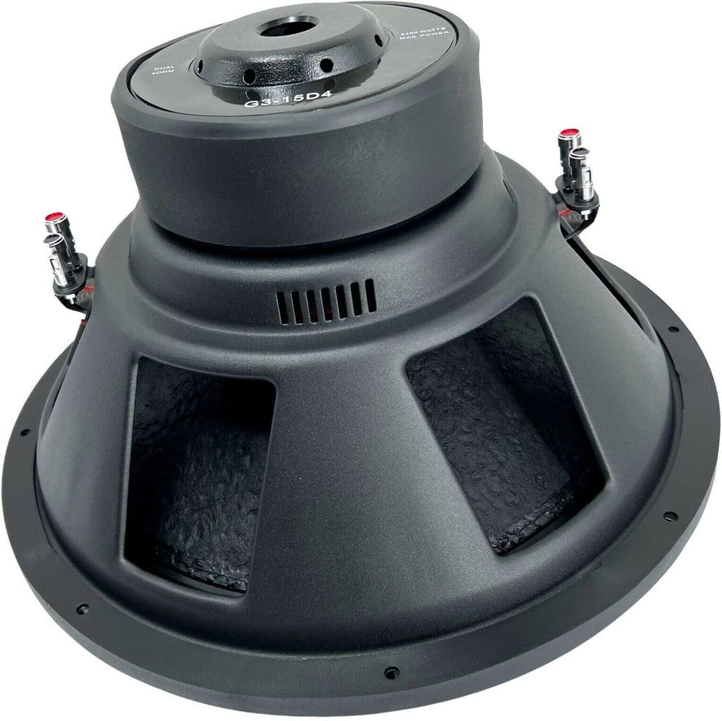 15 Inch 2400 Watt Car Audio Subwoofer 4 Ohm DVC O981