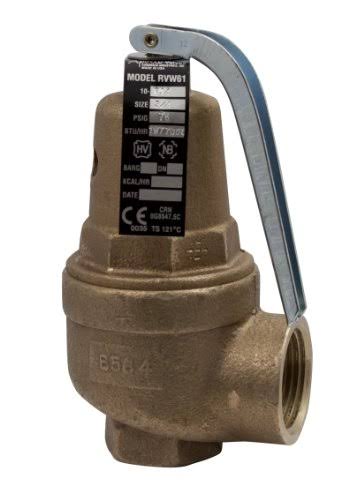 Bronze Safety Relief Valve, 40 PSI Set Pressure, 1-1/4x22 x 1-1/2x22 NPT Female G295589