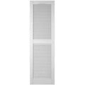 Custom Cathedral Top Center Mullion Open Louver Shutters J79621