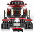 LED Headlight Bulbs Kit, H11 High Beam Low Beam Fog Light, 60W 10000LM 6000K White, IP67 Waterproof, Plug and Play, Pack of 6 D248654