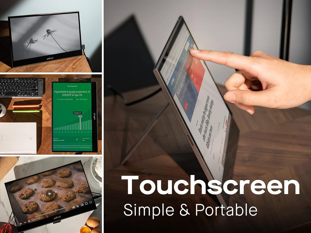 15.6" OLED Touchscreen Monitor FHD 1080P with Dual Speaker and Battery O8634