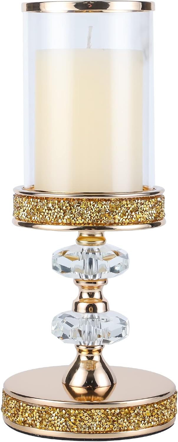 Crystal Pillar Candle Holder X364
