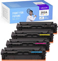 Compatible Toner Cartridge Replacement for HP 202A CF500A CF501A CF502A CF503A (4-Pack) C6985