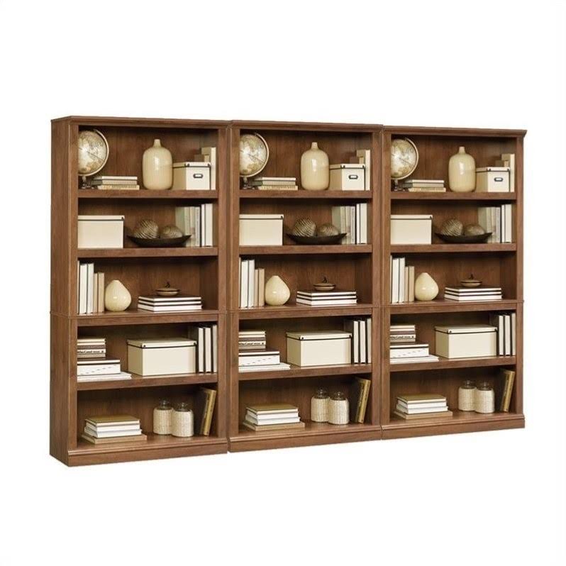 5 Shelf Wall Bookcase in Oiled Oak L130561