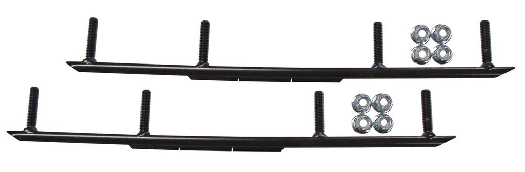 Orange Snowmobile Skis with 4" Round Bars Complete Kit V869908