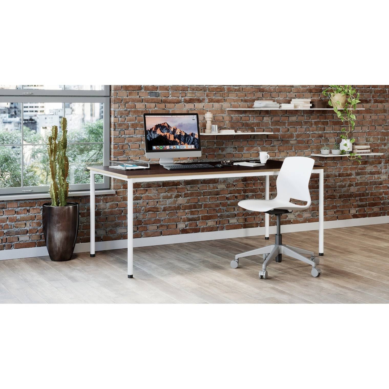 White/Sage Office Desk Z550404