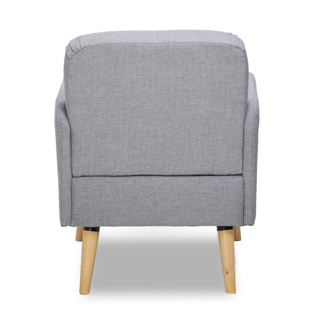 Grey Fabric Accent Chair V4730