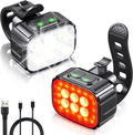 Rechargeable Bike Light Set with 6 Spot & Flood Beams, IP65 Waterproof F34187