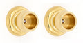Polished Brass Shower Rod Brackets O539