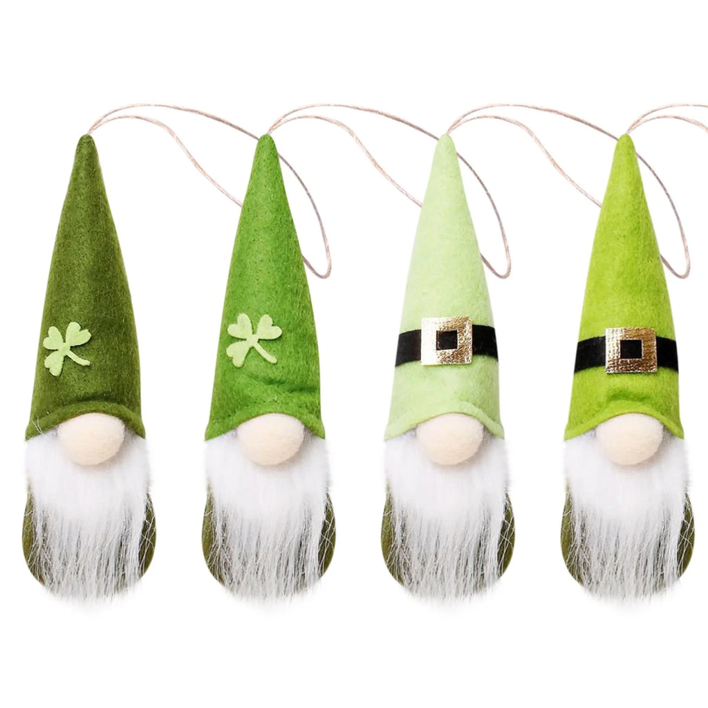 St Patricks Day Gnome Doll Ornaments Set F787