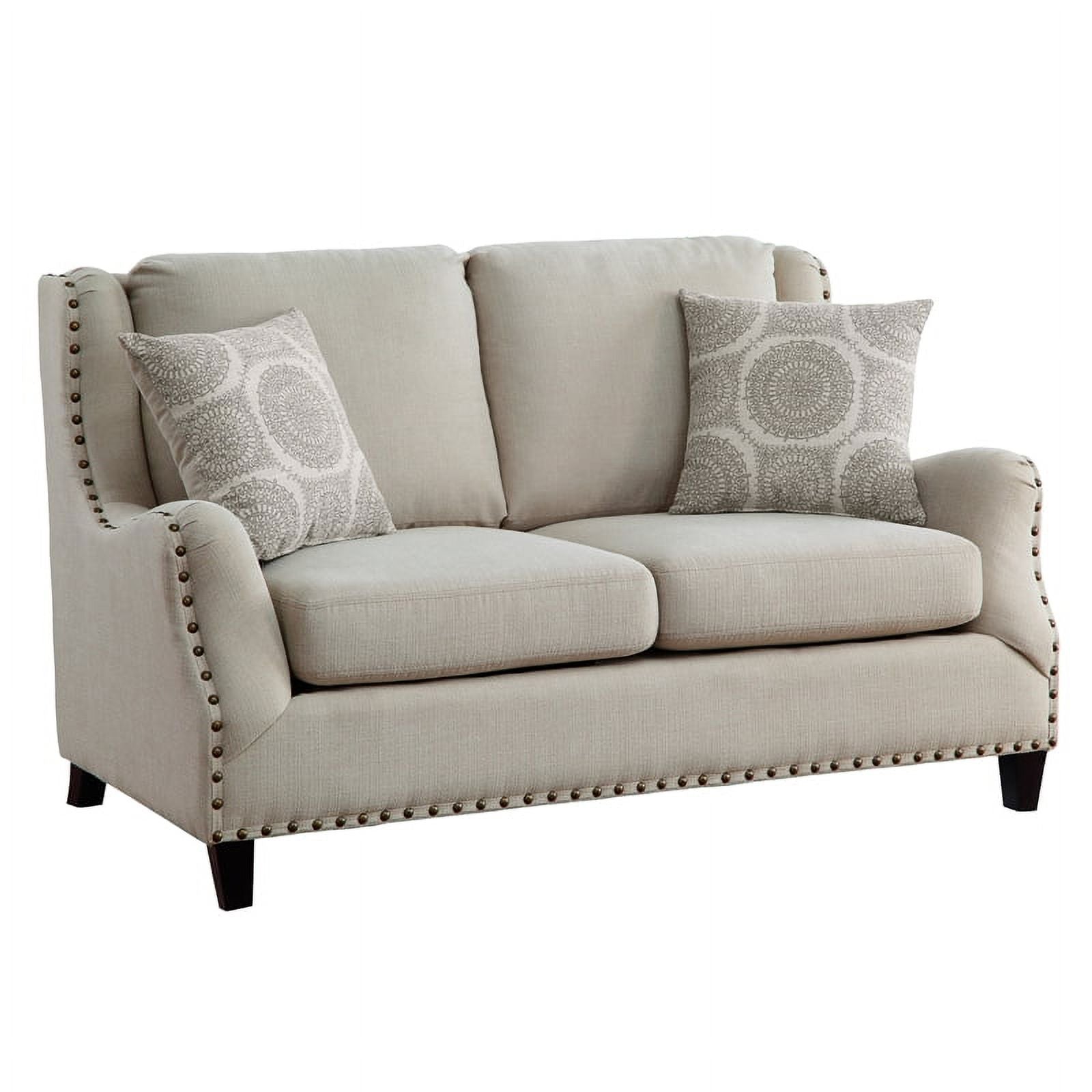 Beige 2-Piece Upholstered Sofa Set X479