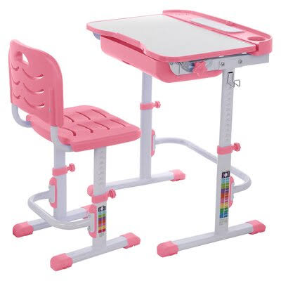 Pink Writing Desk and Chair Set L44879