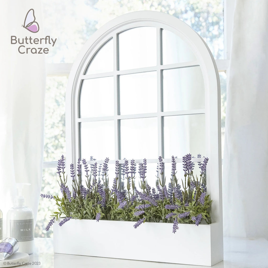 Artificial Lavender 4-Piece Bundle Faux Silk Plants D77760