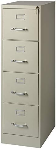 22 Deep 4 Drawer Letter File Cabinet in Putty I83243