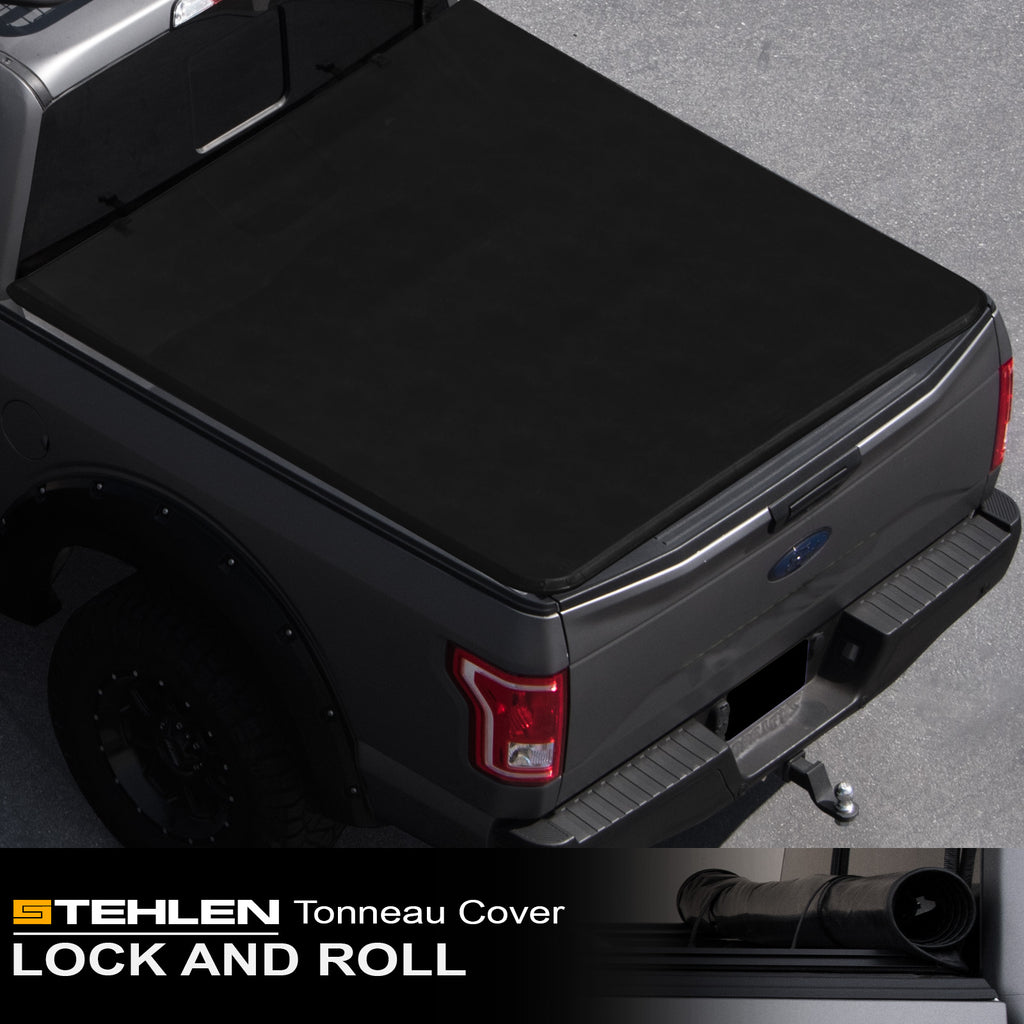 Lock And Roll Up Tonneau Cover Black 6.5 Feet Short Bed M25245