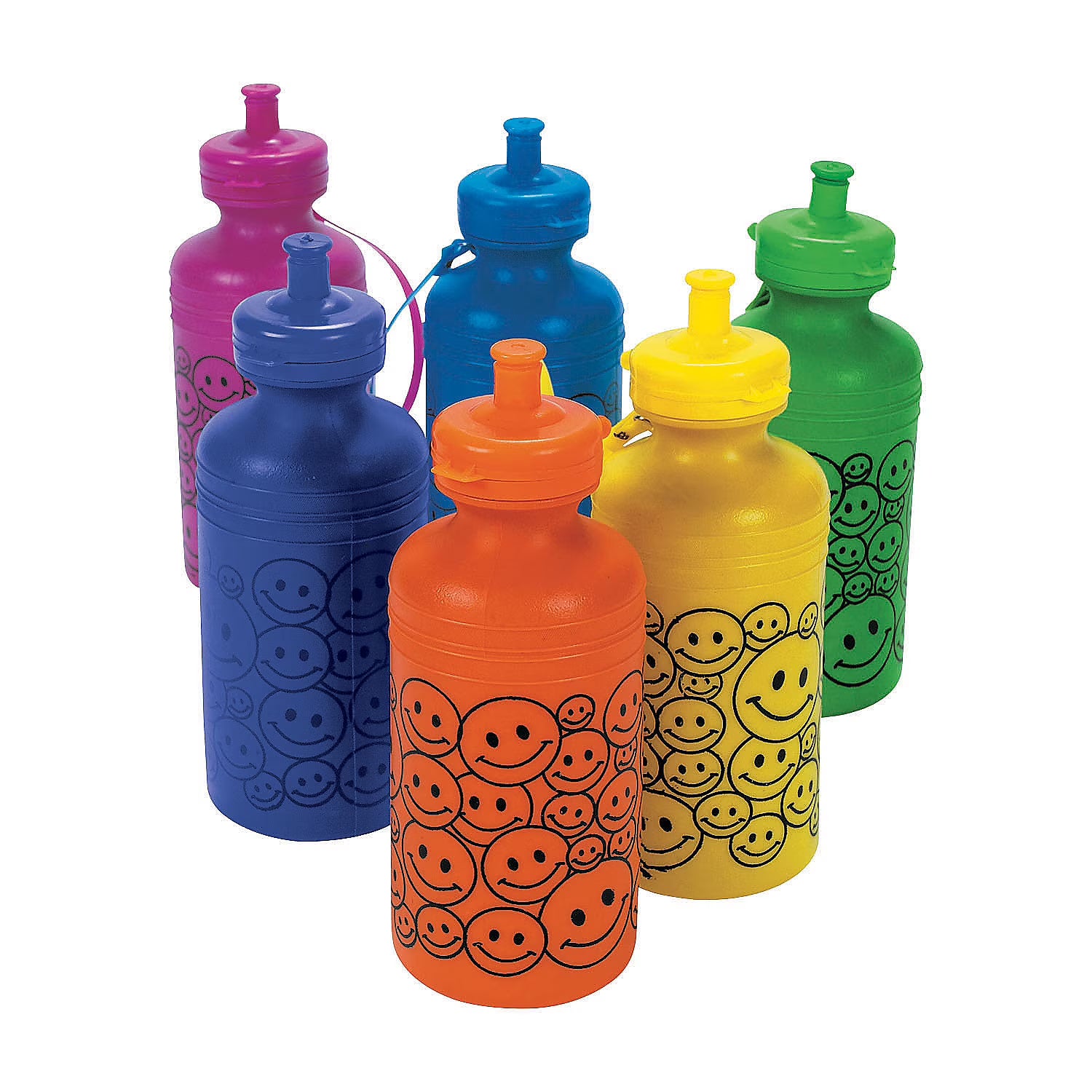 12 Pieces Neon Water Bottles J6911