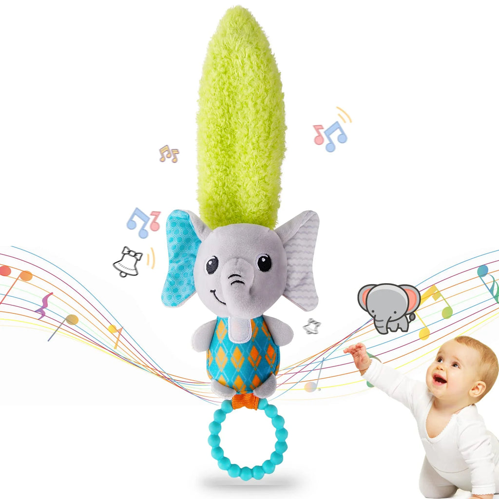 Multicolor Baby Rattles & Plush Rings Teether Toy W278