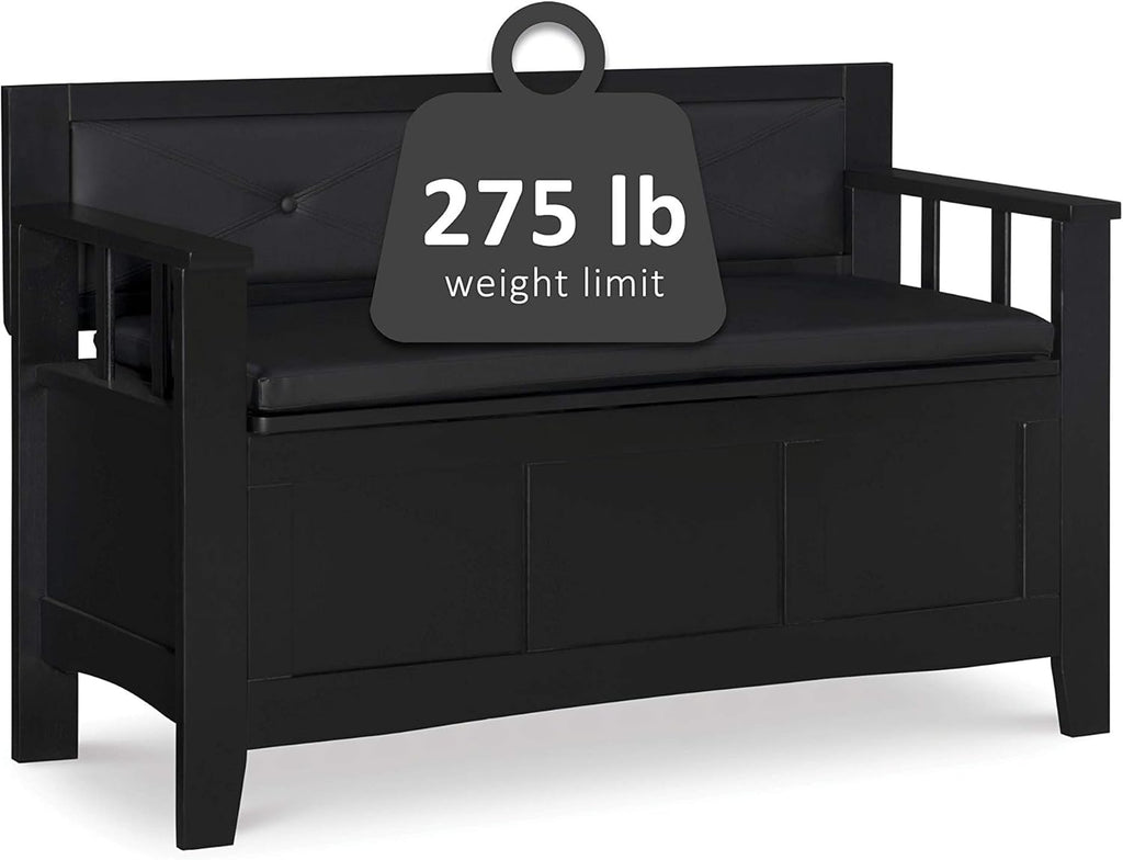 Black Padded Bench X138125