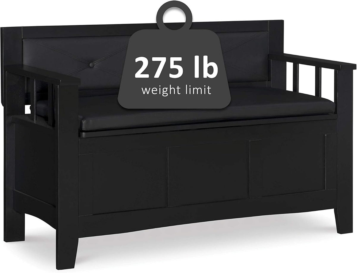 Black Padded Bench X138125