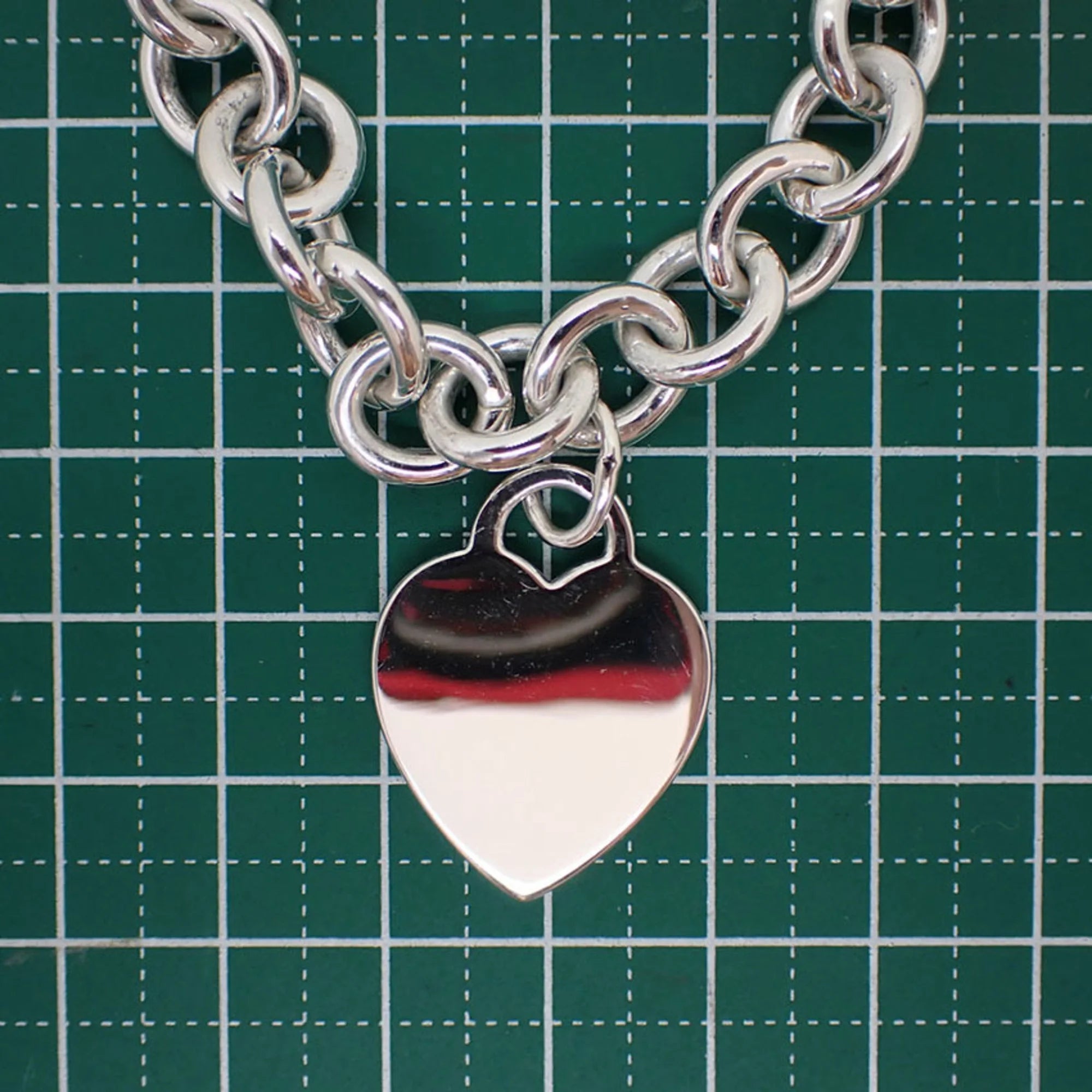 925 Heart Tag Pendant O246