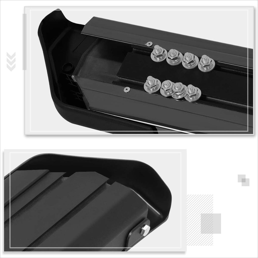 6 Inch Black Alumium Running Boards O421