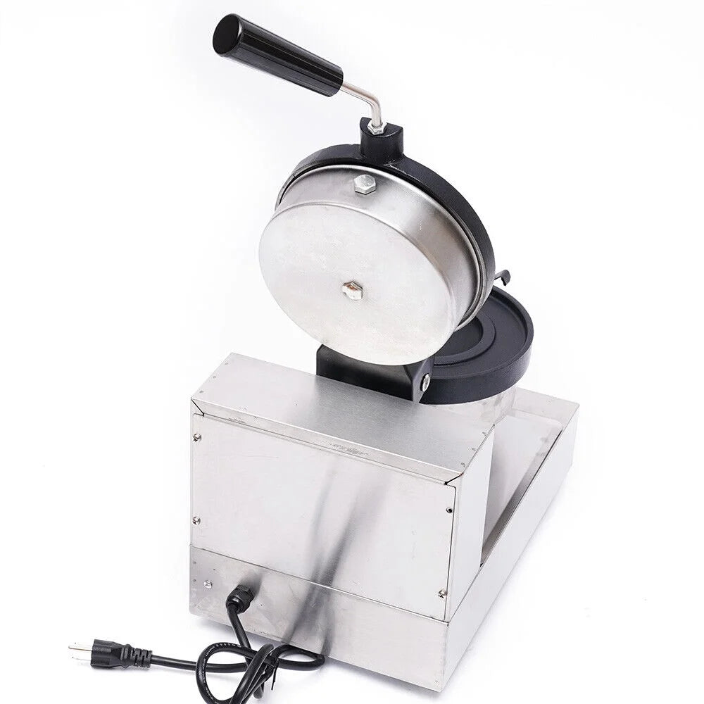 Commercial Electric Nonstick Waffle Maker 1000W Silver and Black A522742