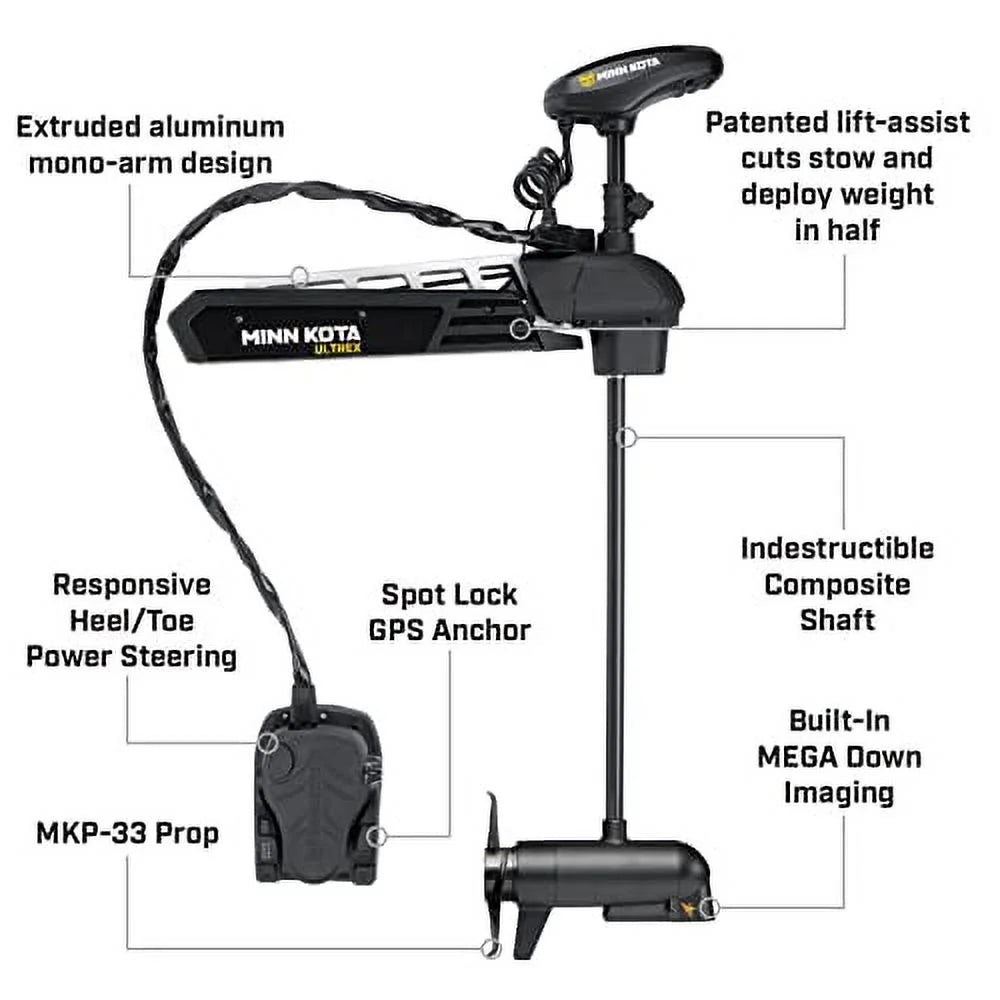 112 Pound 52" Shaft 36 Volts Trolling Motor L3688