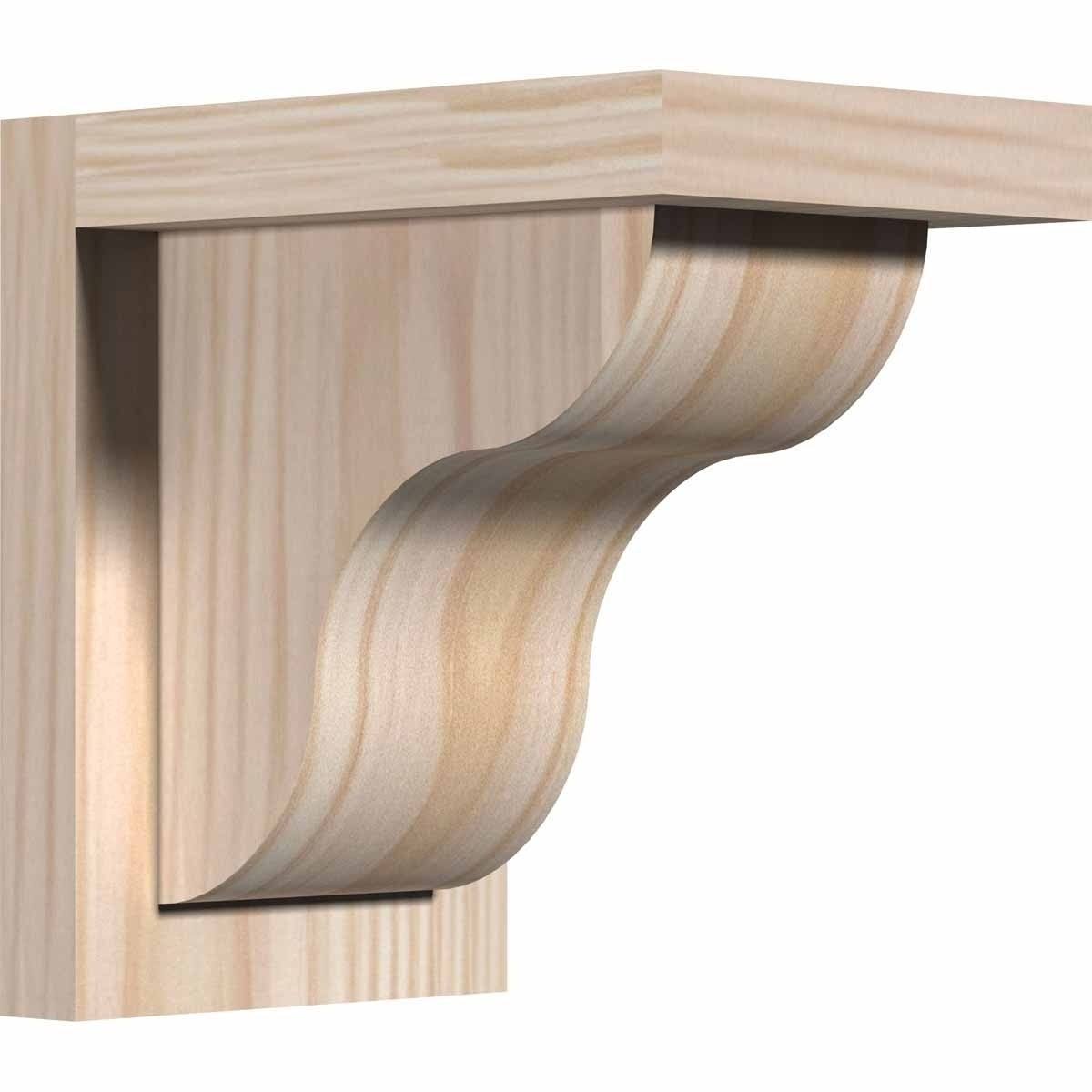 Carmel Smooth Corbel w/Backplate, Douglas Fir T603970