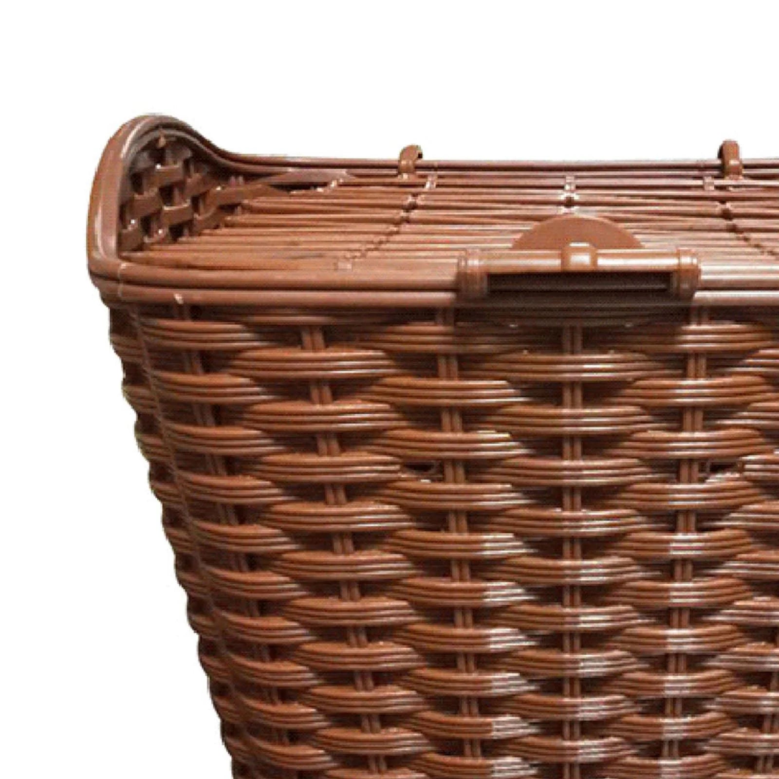 Woven Bike Basket with Lid Y8022