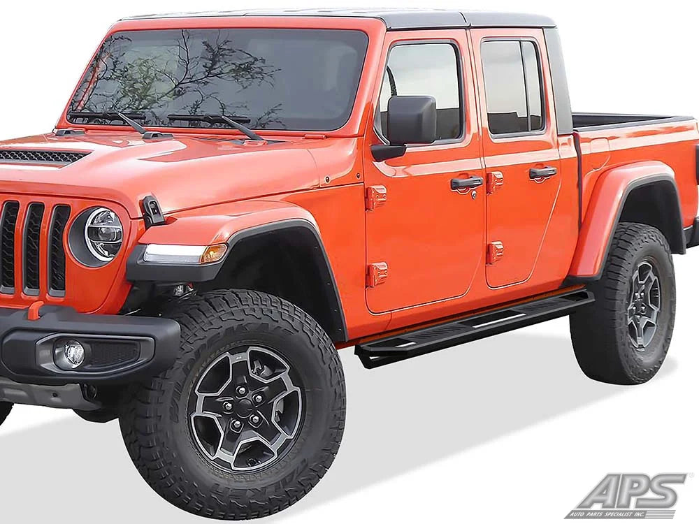 Black Aluminum Running Boards Side Steps M738