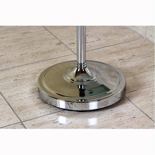 Satin Nickel Pedestal Towel Rack E17988