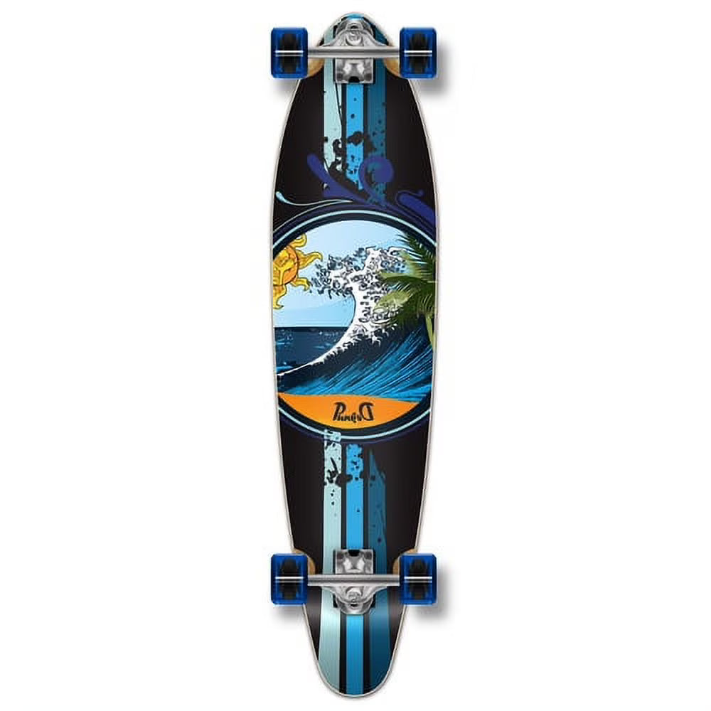 Longboard Skateboard Kicktail Cruiser 40" x 10" with Black Grip Tape Aluminum Alloy Truck 71mm Wheels M790