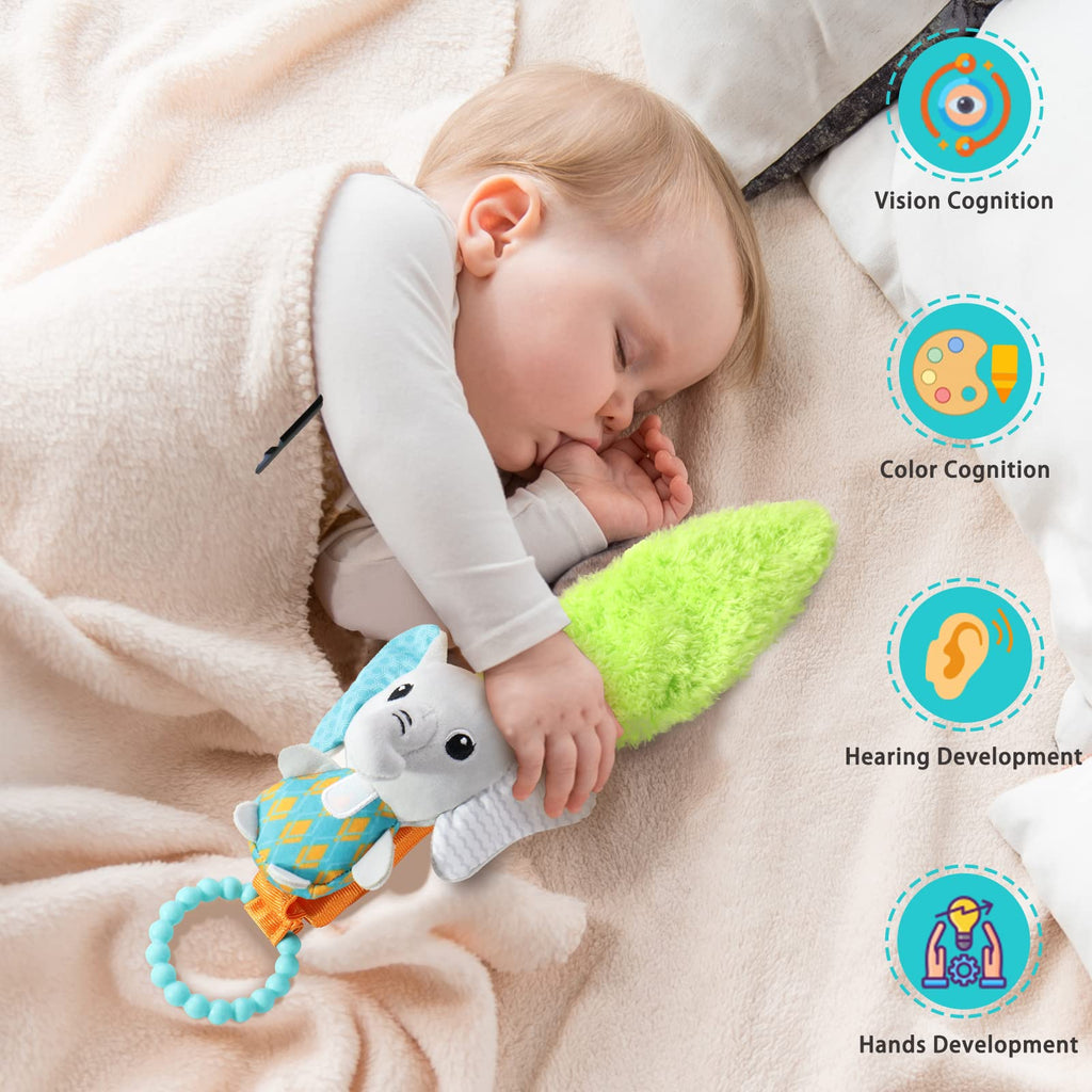 Multicolor Baby Rattles & Plush Rings Teether Toy W278