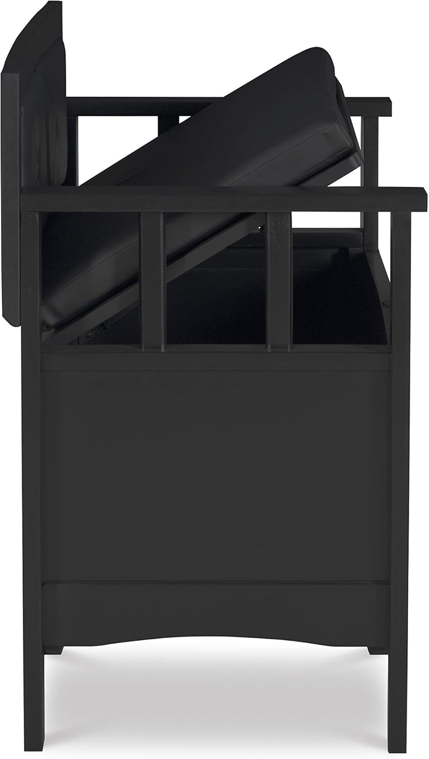 Black Padded Bench X138125