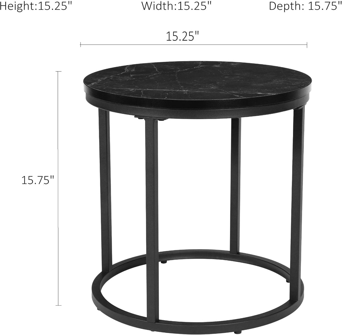 Black End Table Set of 1 Q2287