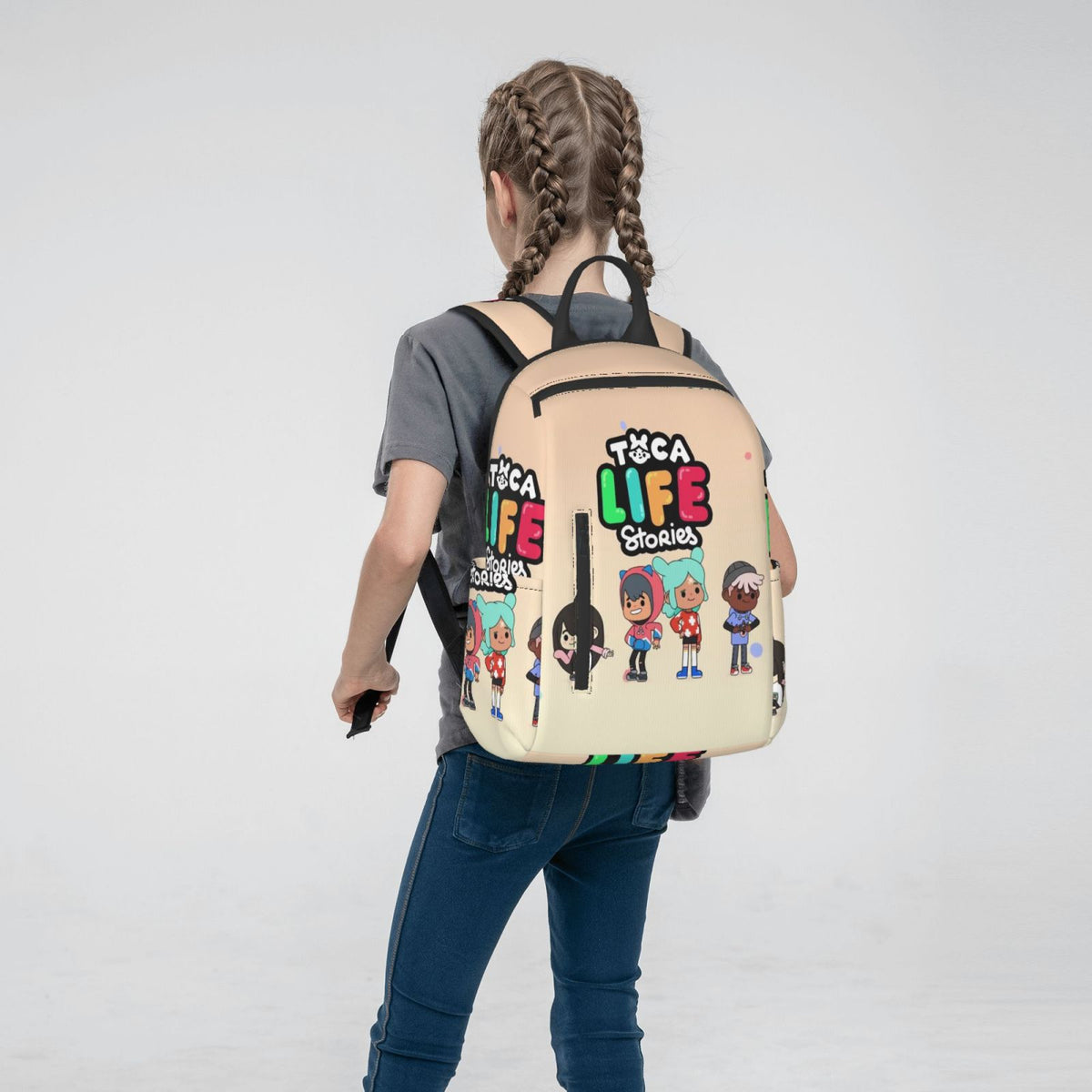 Lightweight Unisex School Backpack for Kids Teens Adult H7303