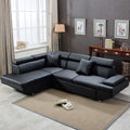 2 Piece Faux Leather Sectional Sofa N1136