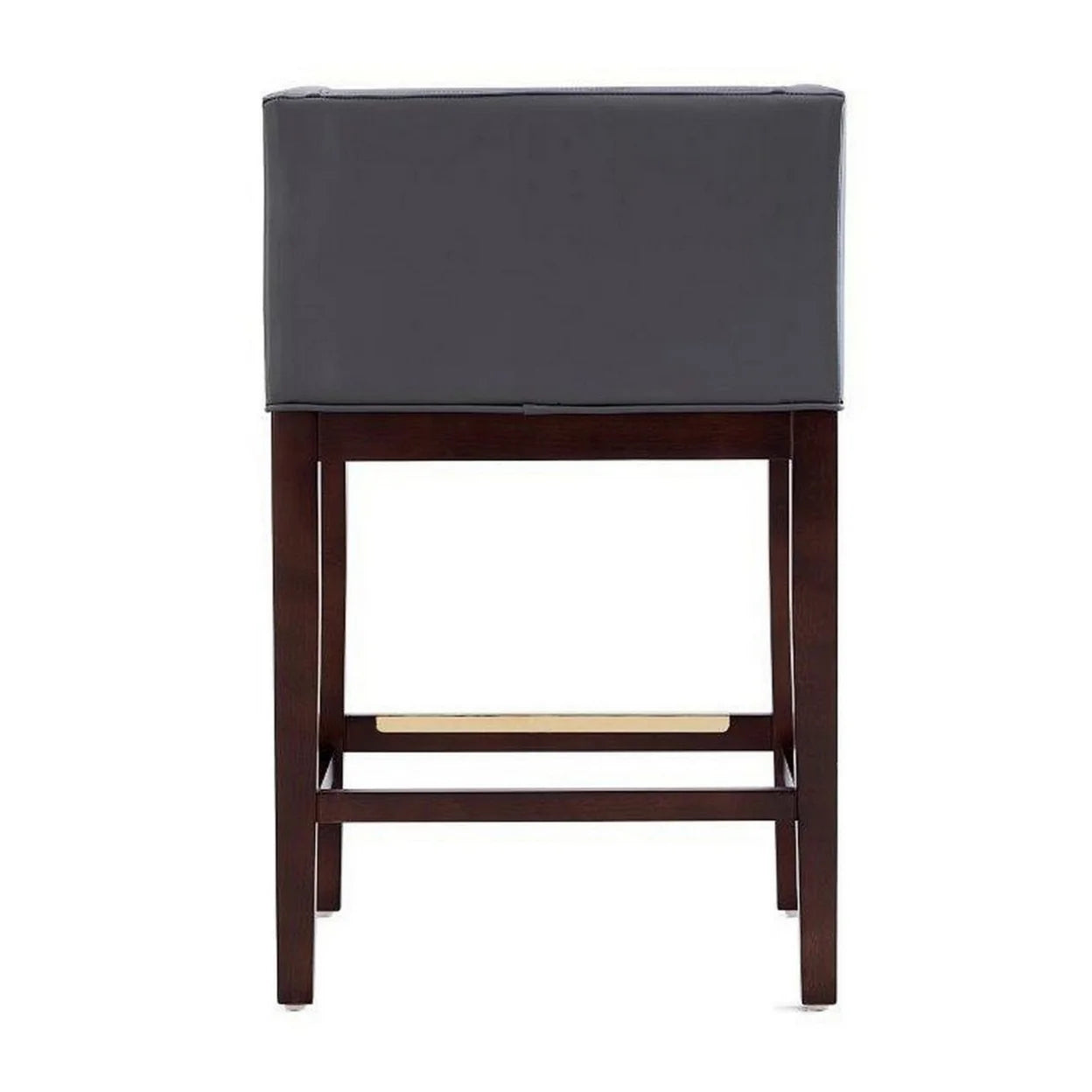Grey and Dark Walnut Beech Wood Counter Height Bar Stool L2989