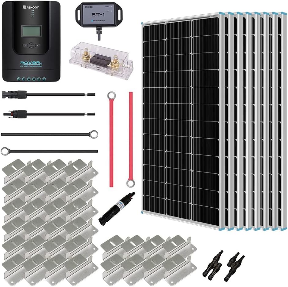 400 Watt 12 Volt 4 Pcs 100W Panel 40A MPPT Charge Controller Bluetooth Module Solar Power System B668413