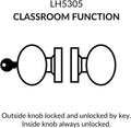 Polished Brass Cylindrical Door Knob F783862