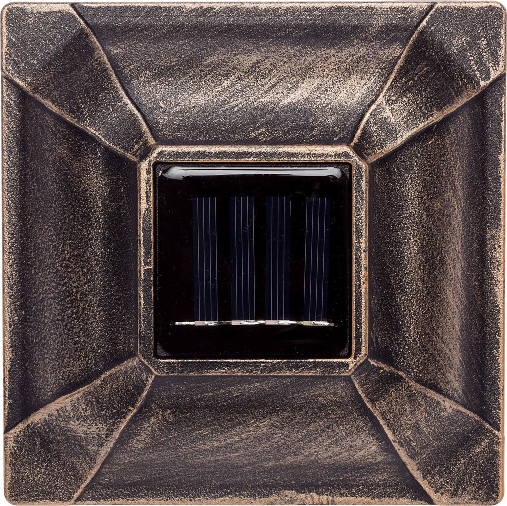 Bronze Solar Cast Aluminum LED Post Cap Light, 6 Pack J78956