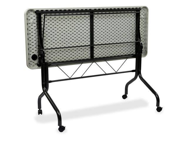 Resin Multi Purpose Flip Table with Locking Casters D245667