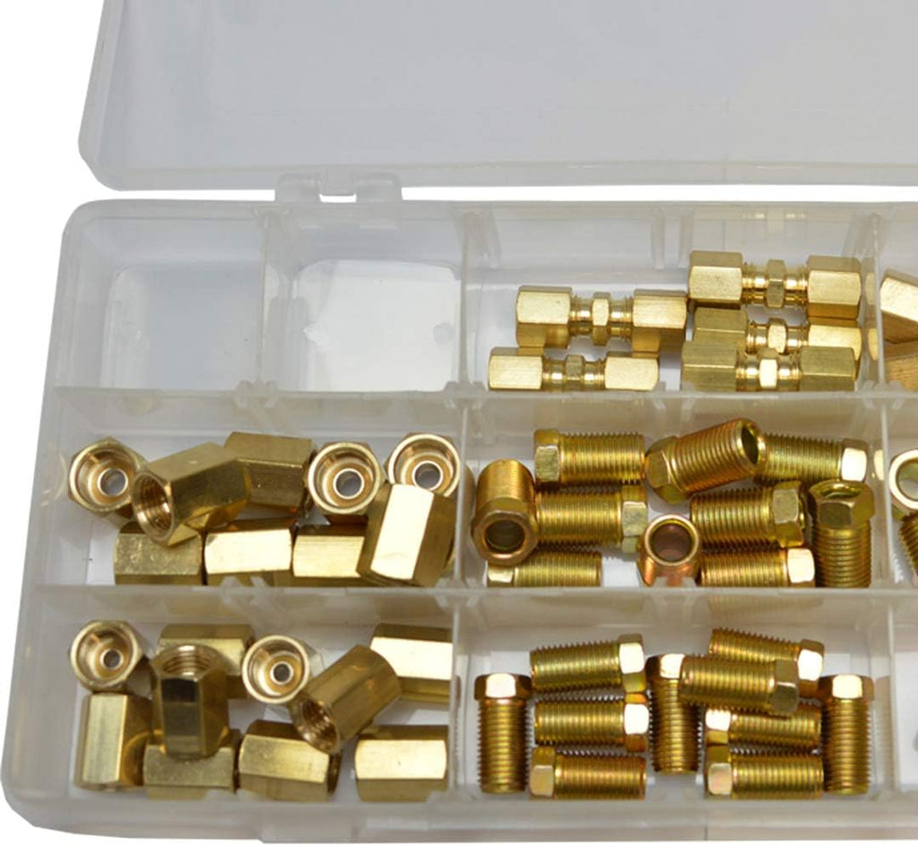 3/16" and 1/4" Brakeline Fittings Kit 70 Pieces G157