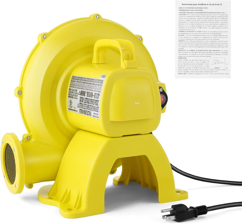 Yellow Commercial Inflatable Blower 750W 1HP G6575