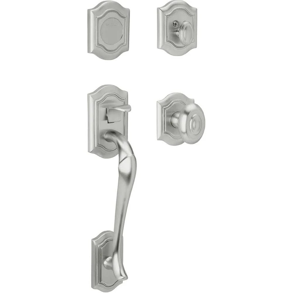 Full Dummy Sectional Handleset with Knob Satin Chrome L89742