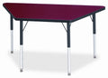 Gray Top Trapezoid Table L752