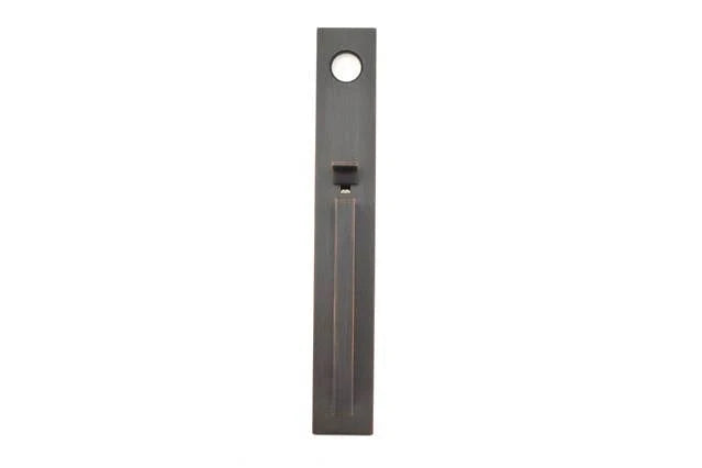 Single Cylinder Keyed Entry Handleset with Interior Lever M52409
