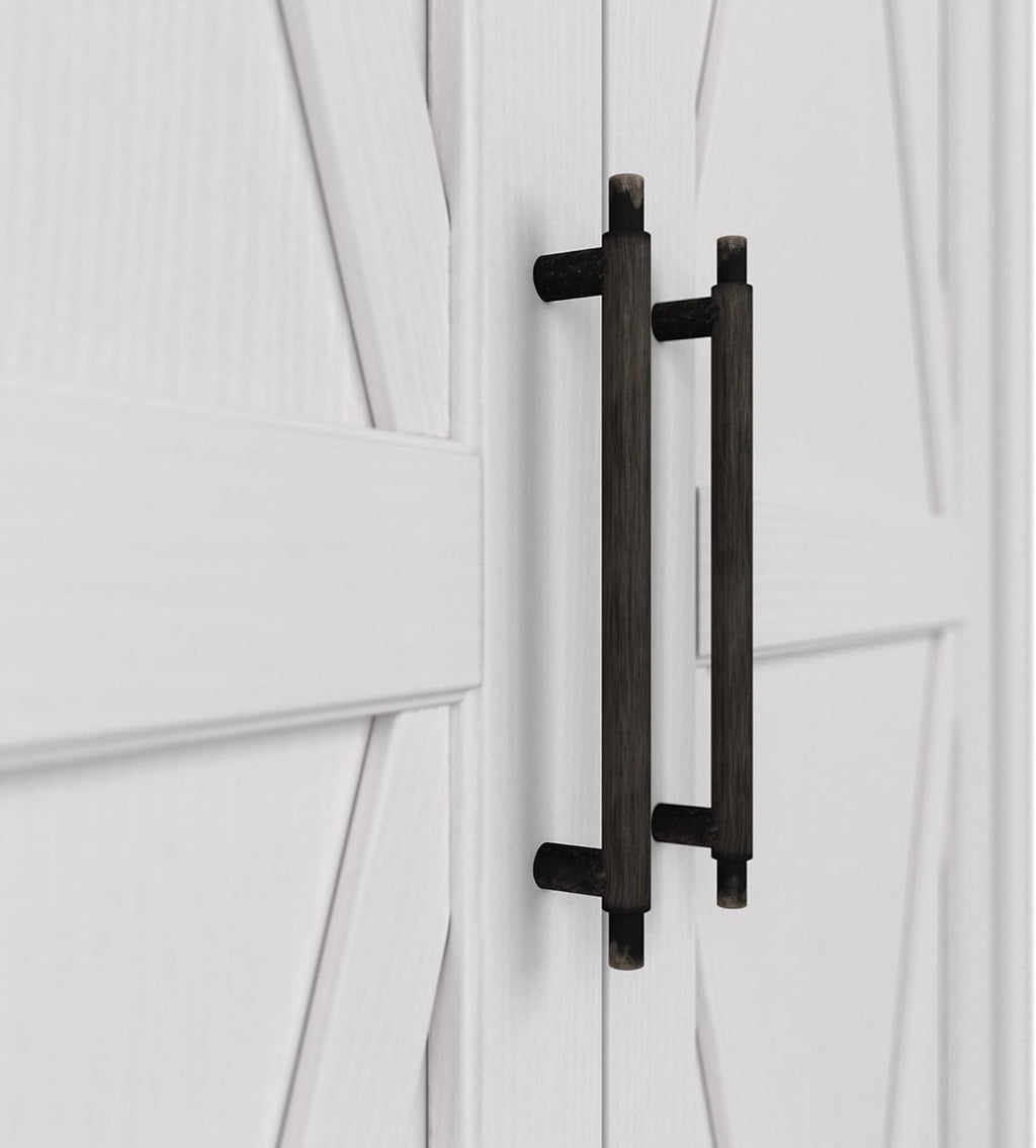 Pure White Oak Bathroom Storage Cabinet with Doors F133
