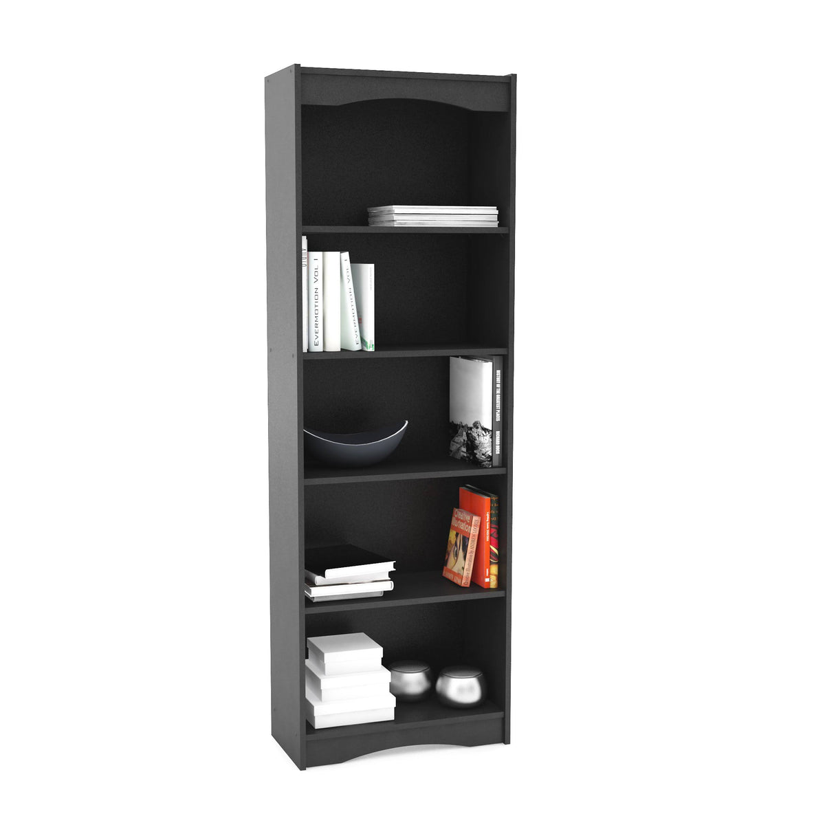 Midnight Black Tall Bookcase K507425