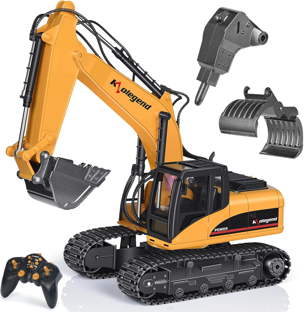3 in 1 Remote Control Excavator Toy Truck, 15 Channel, Pack of 2 H82749